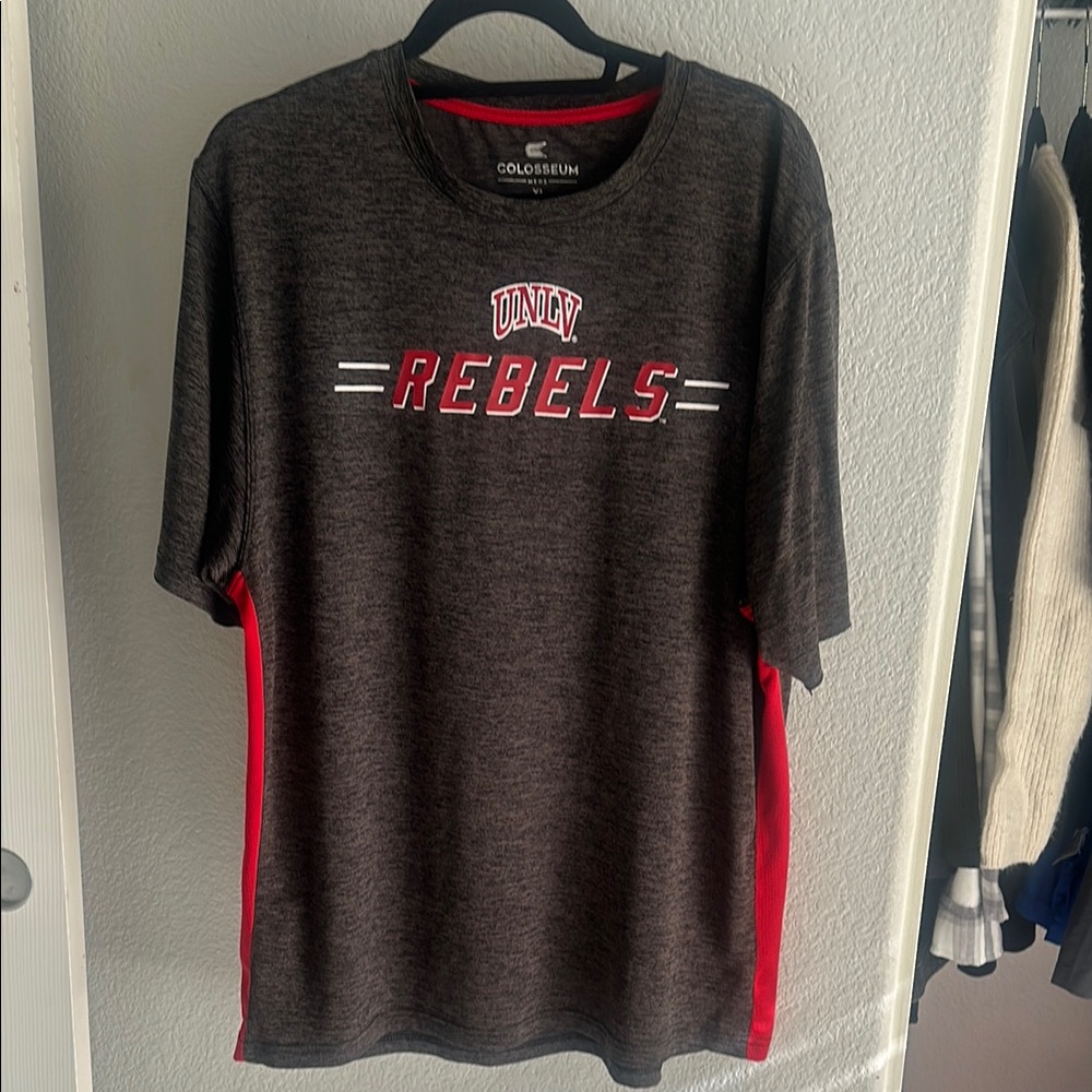 Colosseum Black and Red Short Sleeve Tee